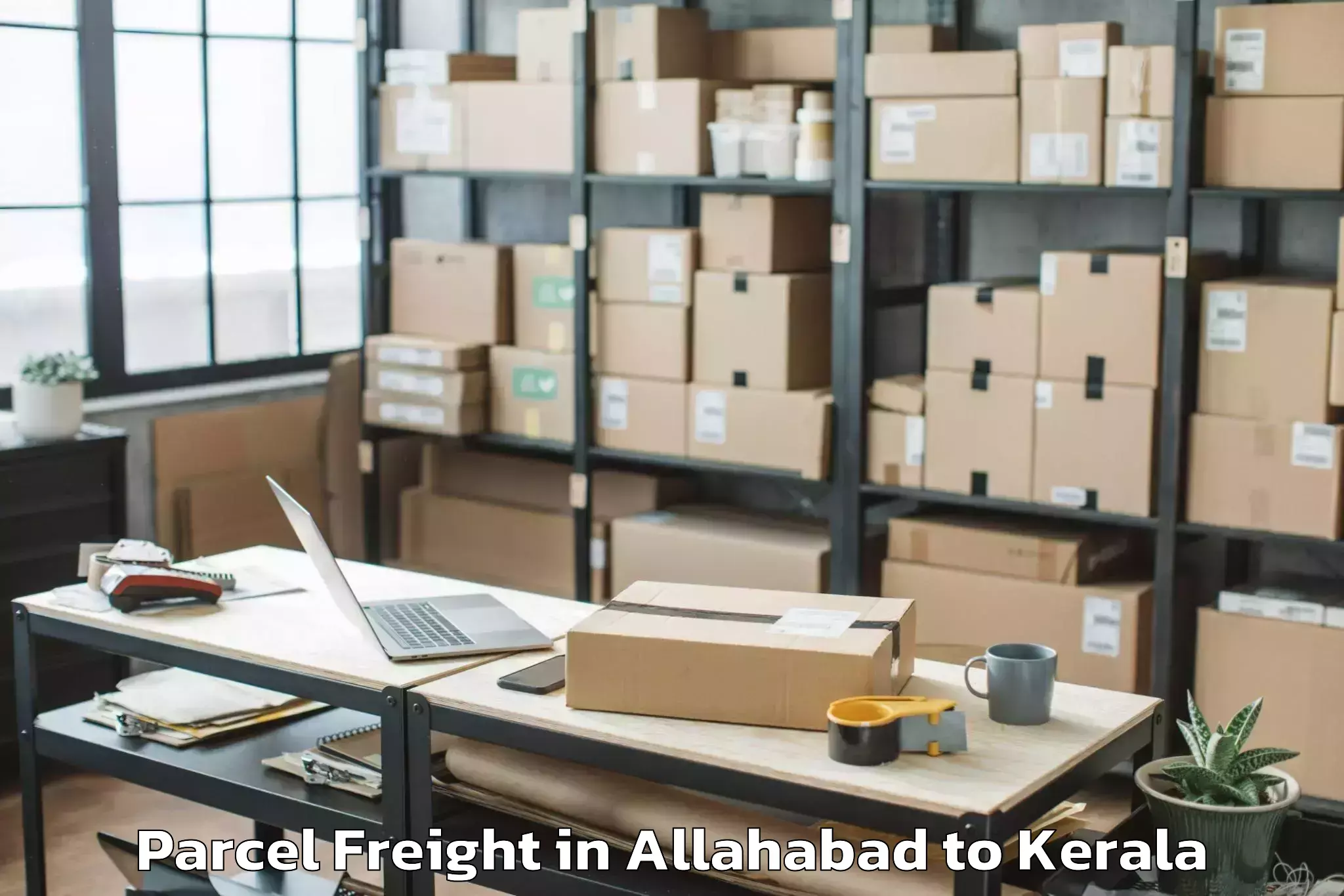 Reliable Allahabad to Gold Souk Grande Mall Kochi Parcel Freight